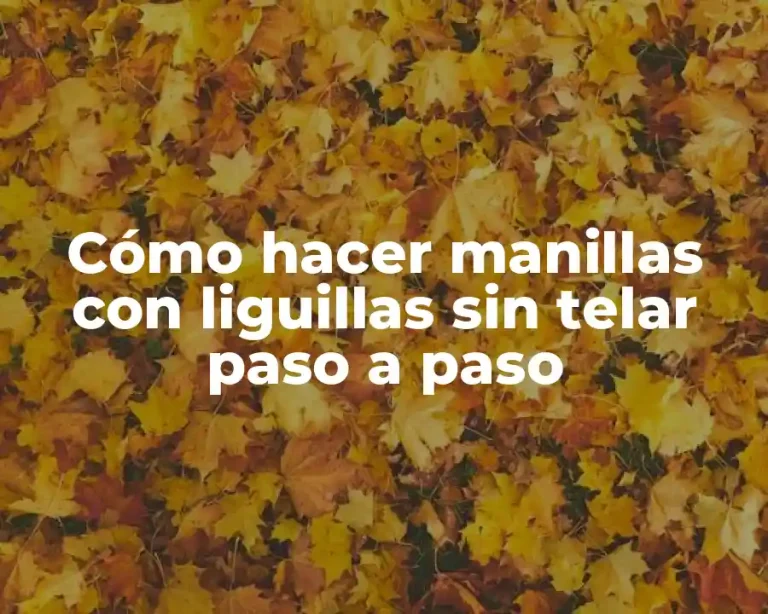 Cómo hacer manillas con liguillas sin telar paso a paso