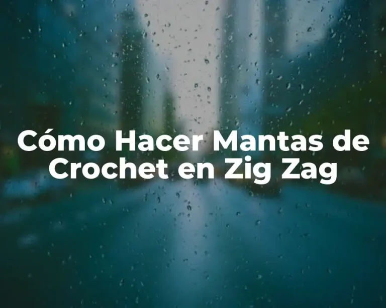 Cómo Hacer Mantas de Crochet en Zig Zag