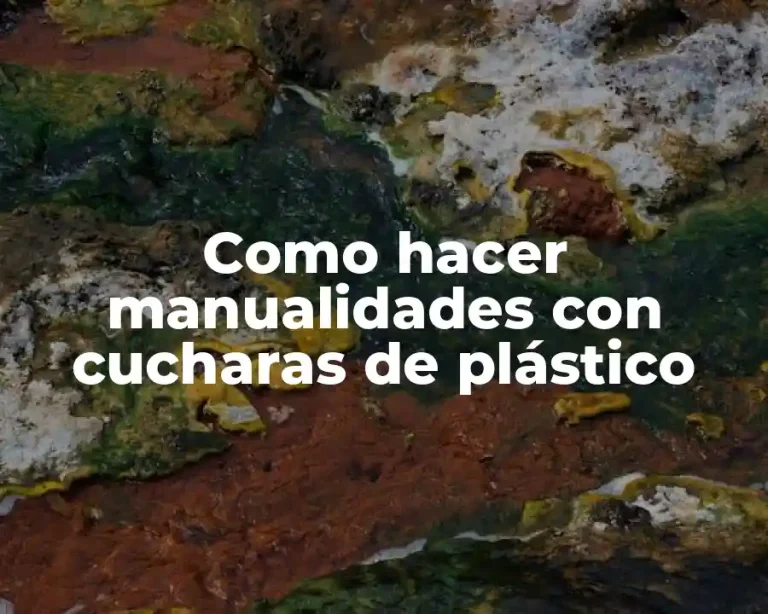 Como hacer manualidades con cucharas de plástico