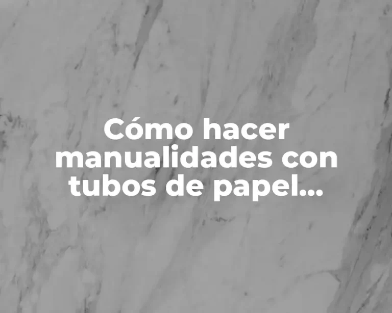 Cómo hacer manualidades con tubos de papel higiénico para Navidad