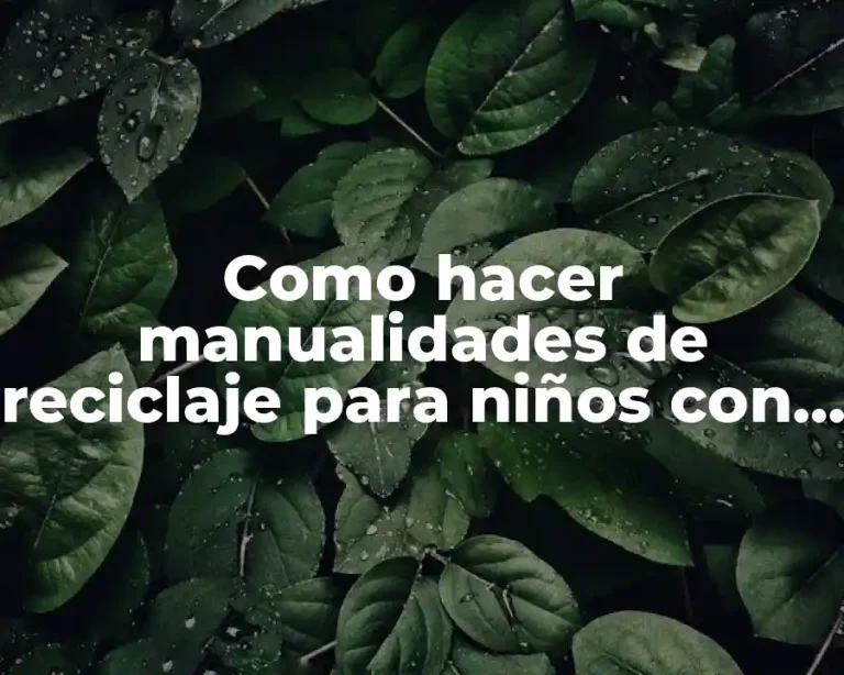 Como hacer manualidades de reciclaje para niños con goma EVA