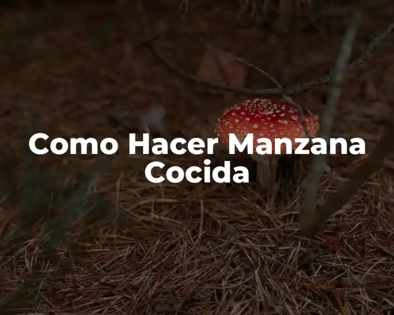 Como Hacer Manzana Cocida