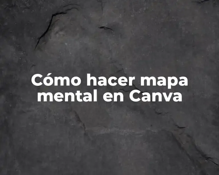 Cómo hacer mapa mental en Canva