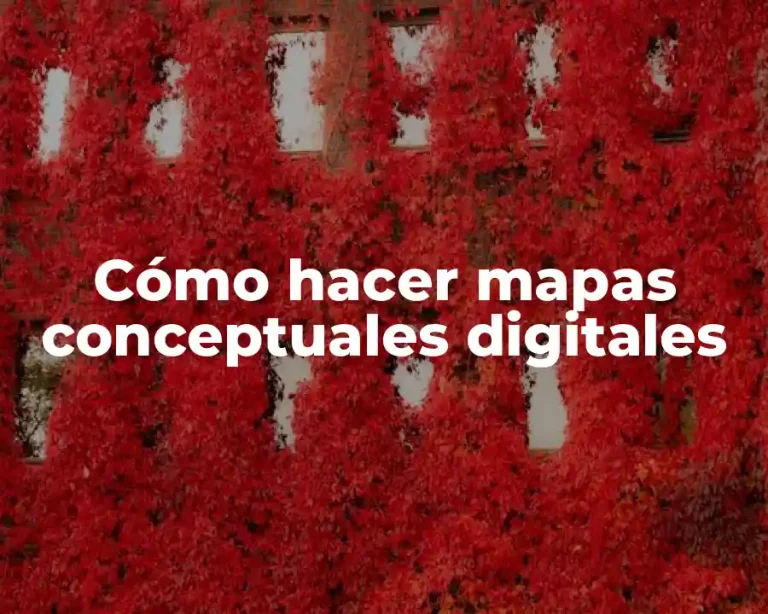 Cómo hacer mapas conceptuales digitales