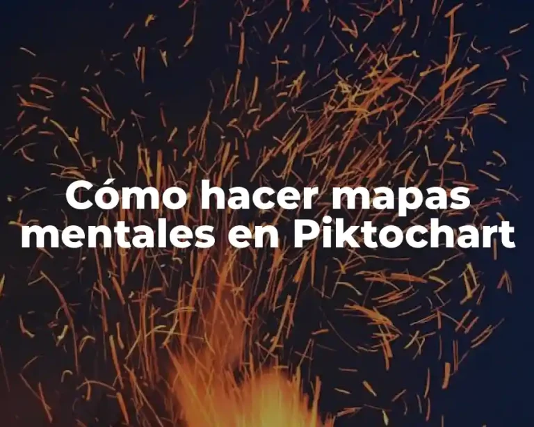 Cómo hacer mapas mentales en Piktochart