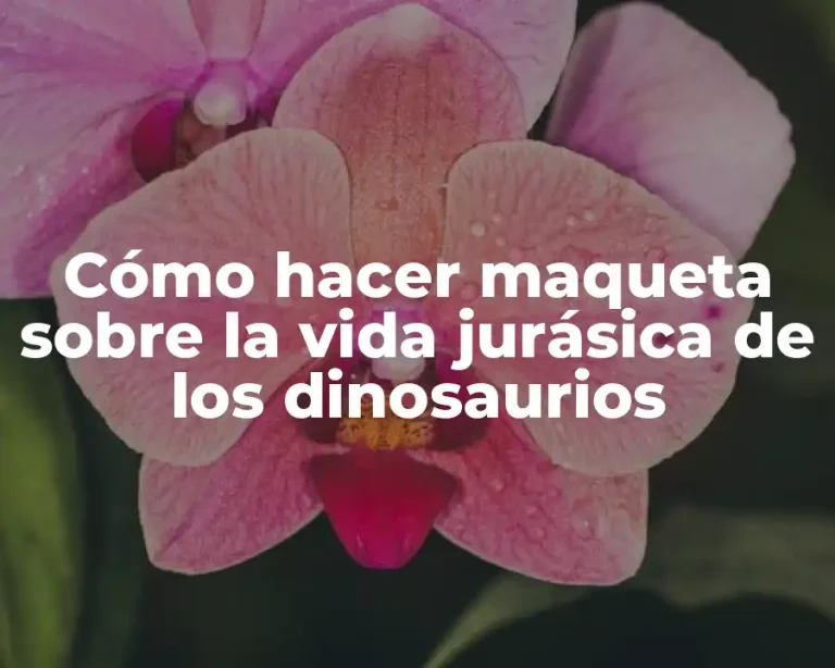Cómo hacer maqueta sobre la vida jurásica de los dinosaurios