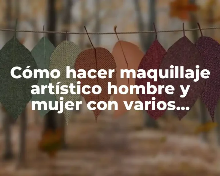 Cómo hacer maquillaje artístico hombre y mujer con varios colores