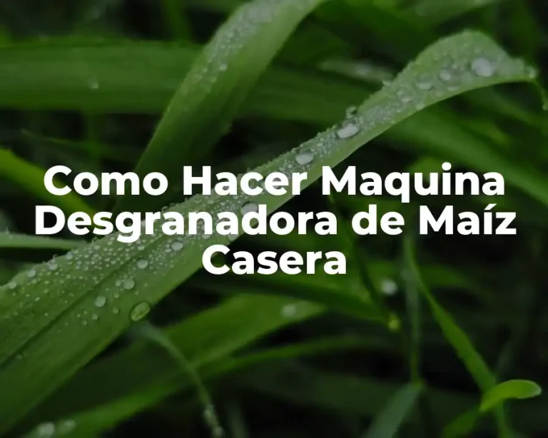 Como Hacer Maquina Desgranadora de Maíz Casera