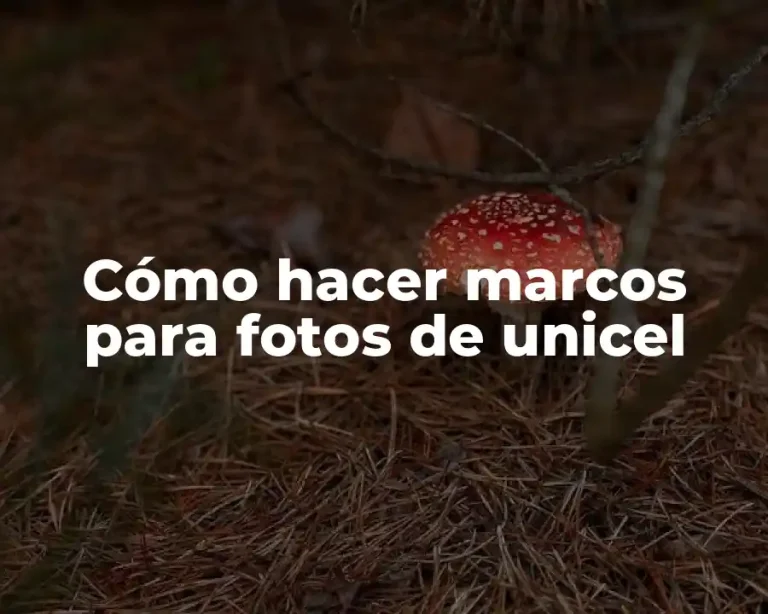 Cómo hacer marcos para fotos de unicel