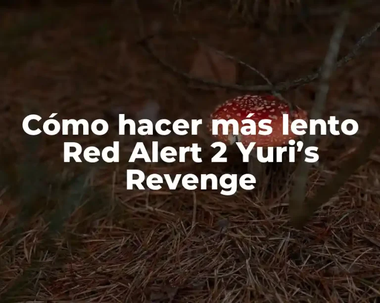Cómo hacer más lento Red Alert 2 Yuri’s Revenge