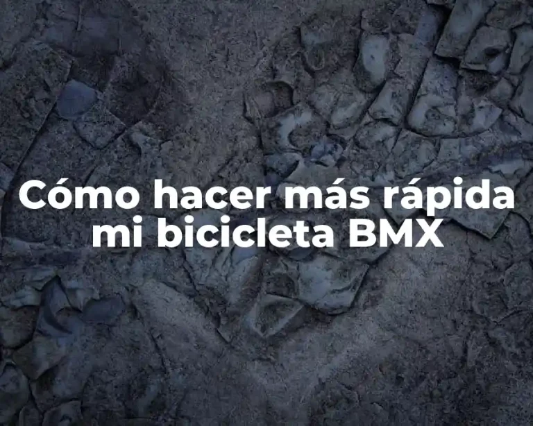 Cómo hacer más rápida mi bicicleta BMX