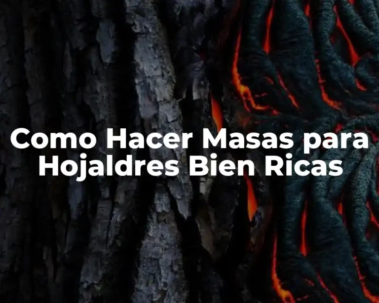 Como Hacer Masas para Hojaldres Bien Ricas