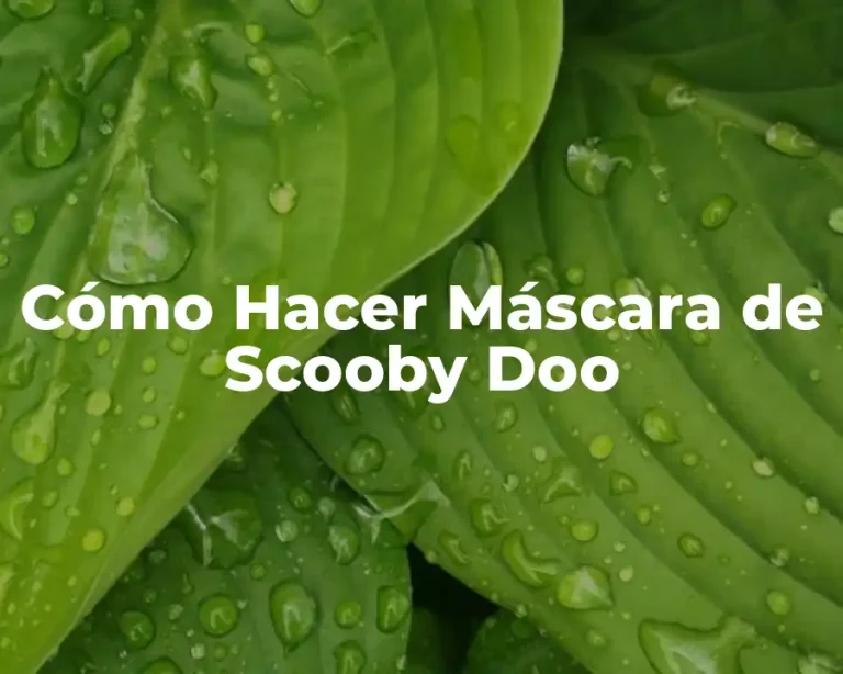 Cómo Hacer Máscara de Scooby Doo