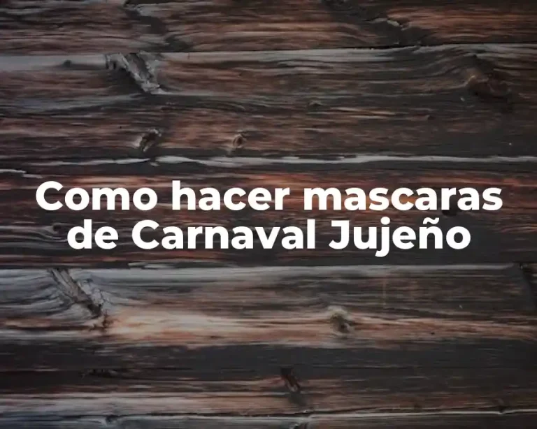 Como hacer mascaras de Carnaval Jujeño