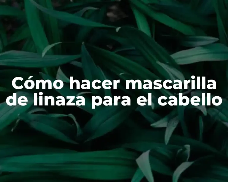 Cómo hacer mascarilla de linaza para el cabello