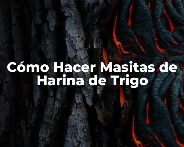 Cómo Hacer Masitas de Harina de Trigo