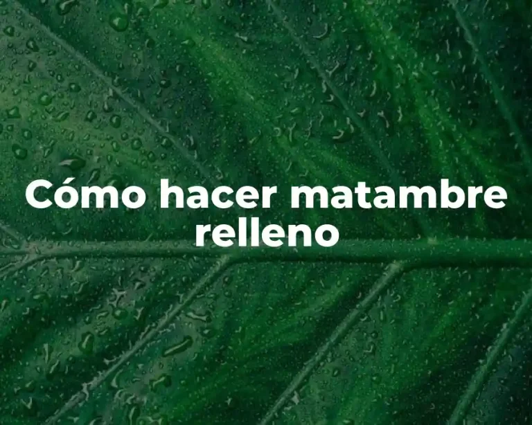 Cómo hacer matambre relleno