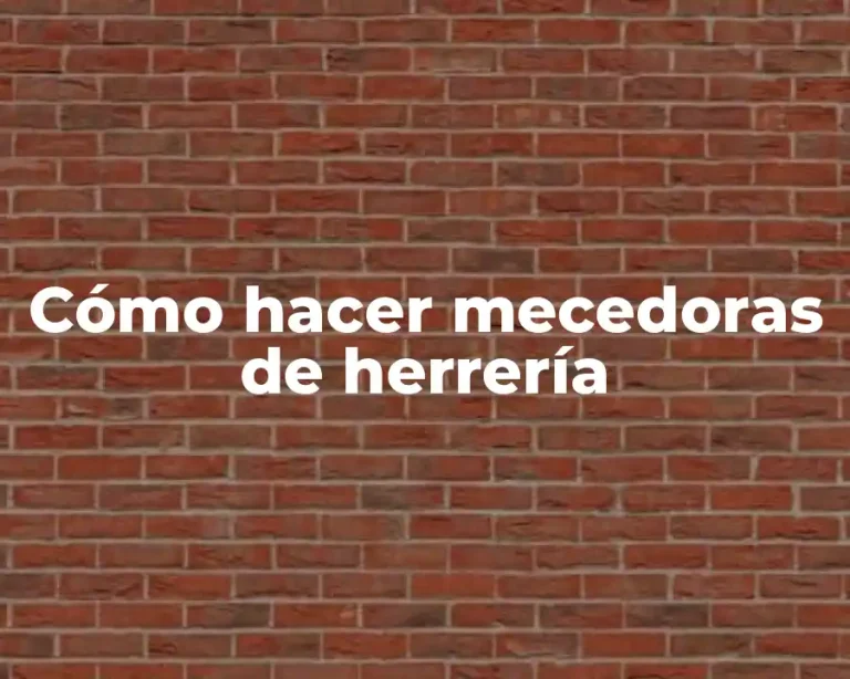 Cómo hacer mecedoras de herrería