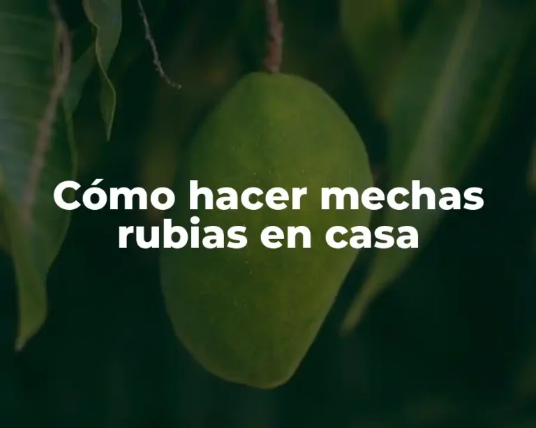 Cómo hacer mechas rubias en casa