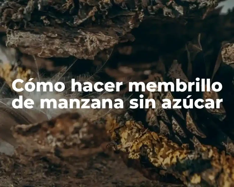 Cómo hacer membrillo de manzana sin azúcar