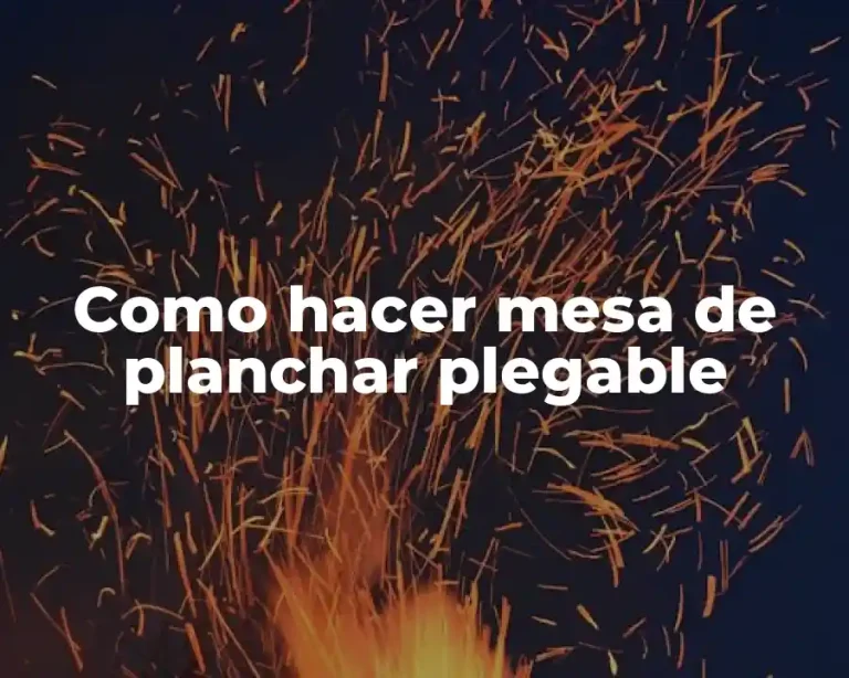 Como hacer mesa de planchar plegable