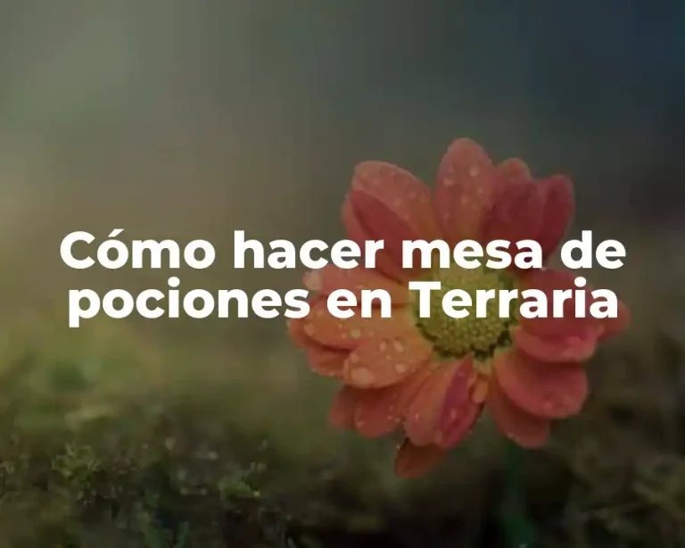 Cómo hacer mesa de pociones en Terraria