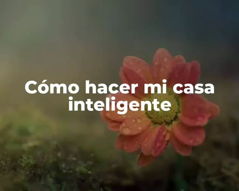 Cómo hacer mi casa inteligente