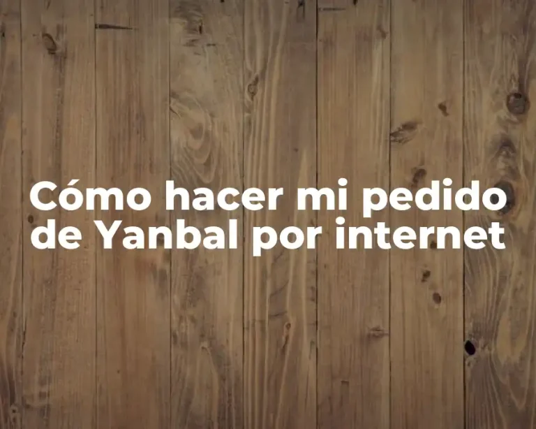 Cómo hacer mi pedido de Yanbal por internet