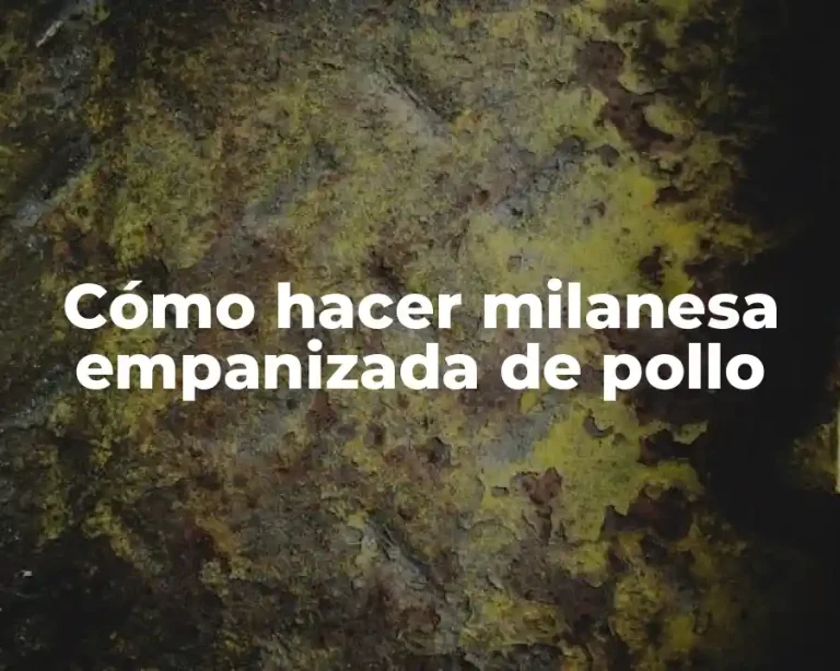 Cómo hacer milanesa empanizada de pollo