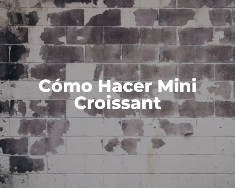 Cómo Hacer Mini Croissant