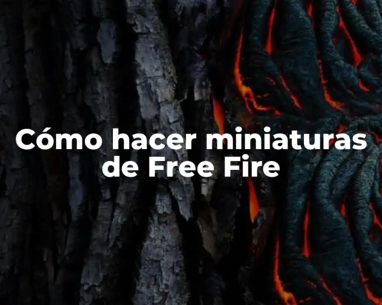 Cómo hacer miniaturas de Free Fire