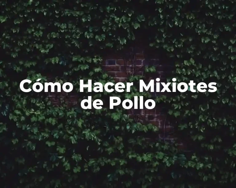Cómo Hacer Mixiotes de Pollo