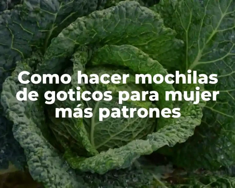 Como hacer mochilas de goticos para mujer más patrones