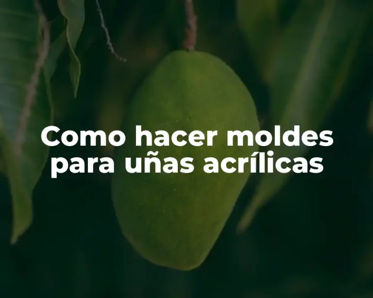 Como hacer moldes para uñas acrílicas