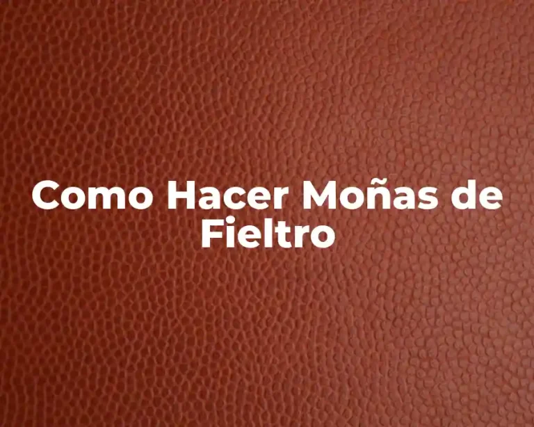 Como Hacer Moñas de Fieltro