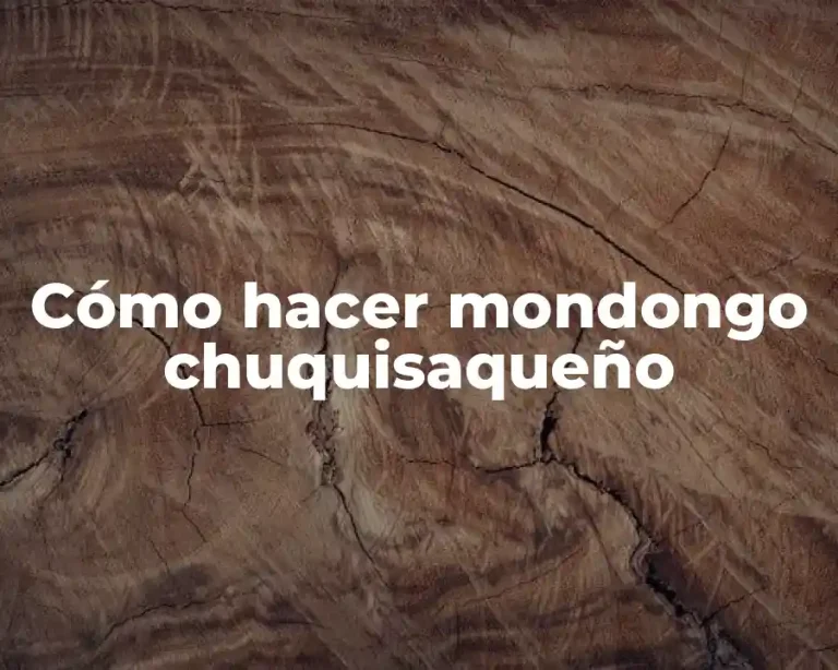 Cómo hacer mondongo chuquisaqueño