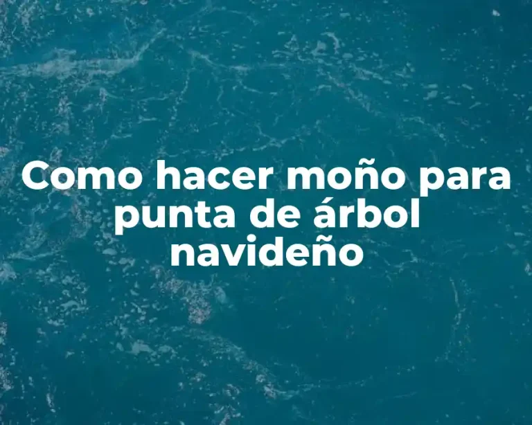 Como hacer moño para punta de árbol navideño