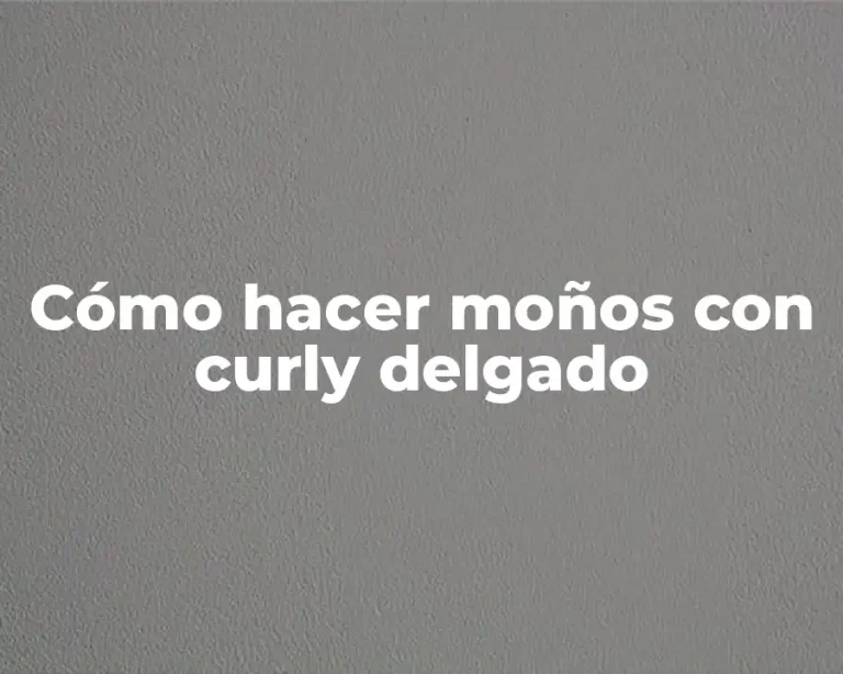 Cómo hacer moños con curly delgado