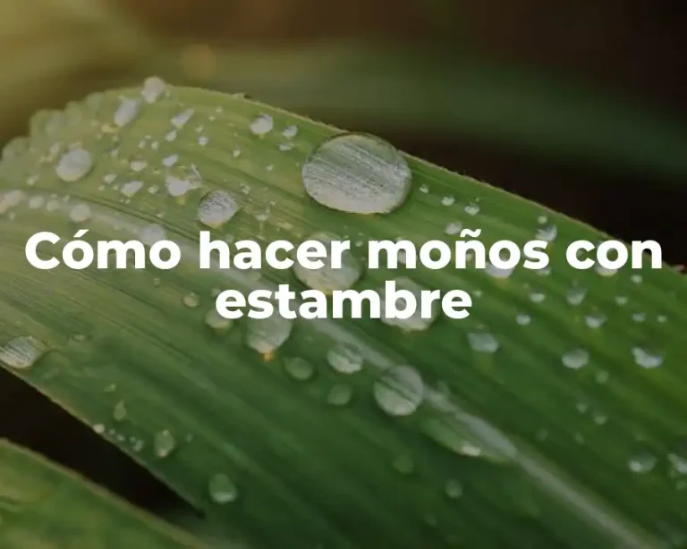 Cómo hacer moños con estambre