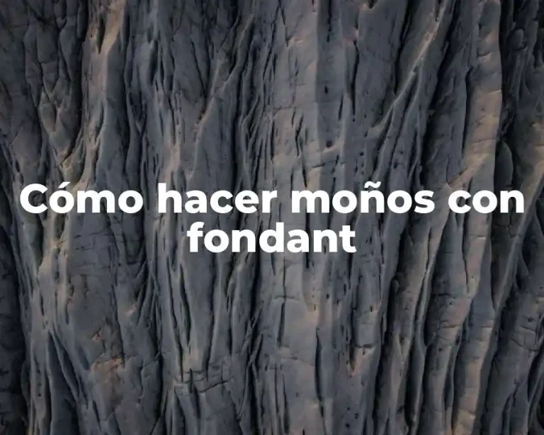 Cómo hacer moños con fondant