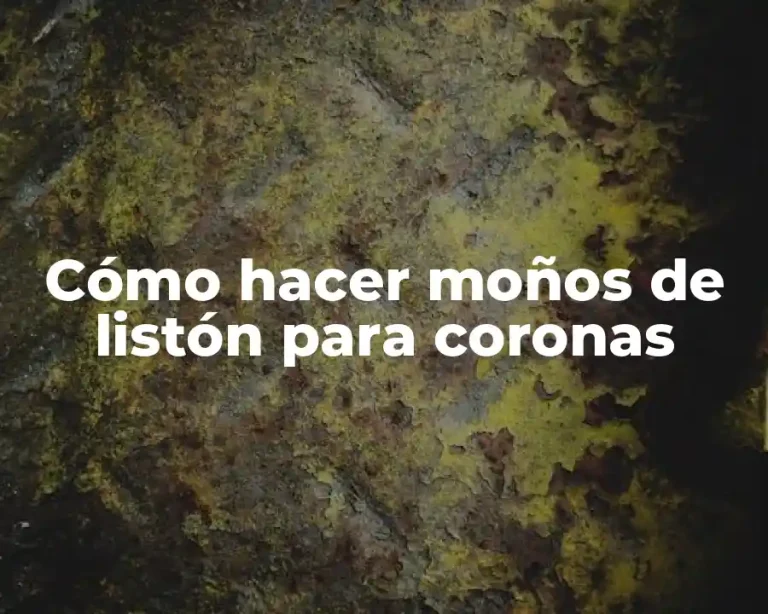 Cómo hacer moños de listón para coronas