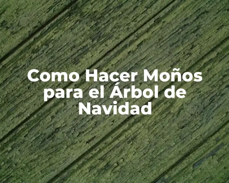 Como Hacer Moños para el Árbol de Navidad