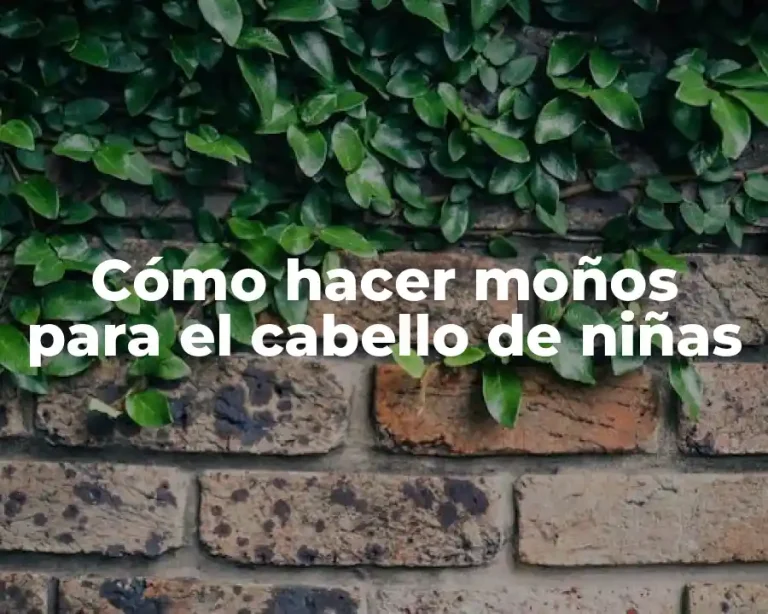 Cómo hacer moños para el cabello de niñas