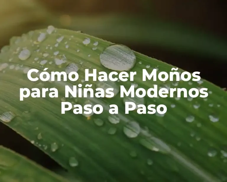 Cómo Hacer Moños para Niñas Modernos Paso a Paso