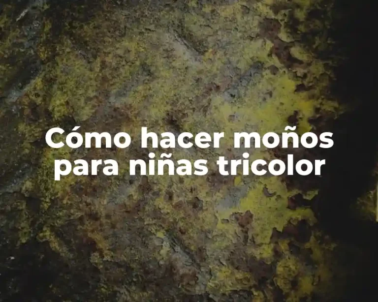 Cómo hacer moños para niñas tricolor