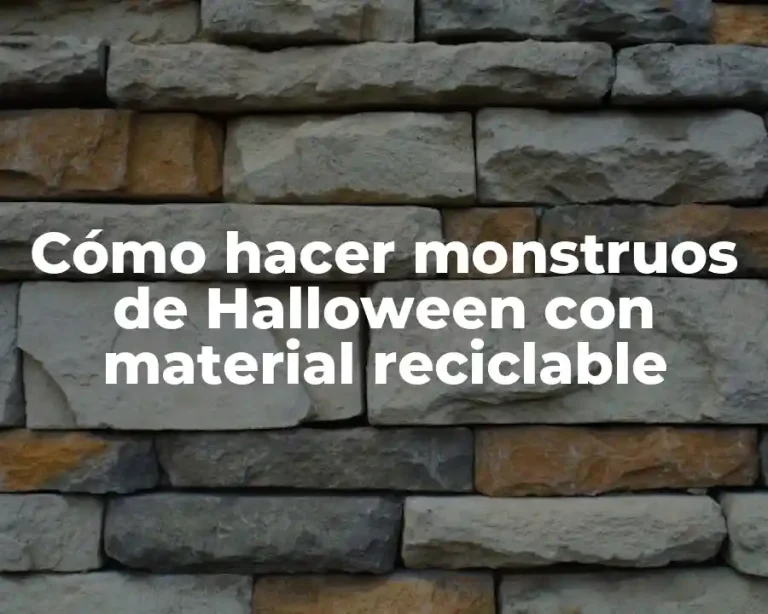 Cómo hacer monstruos de Halloween con material reciclable