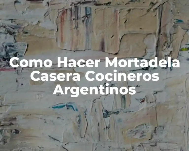Como Hacer Mortadela Casera Cocineros Argentinos