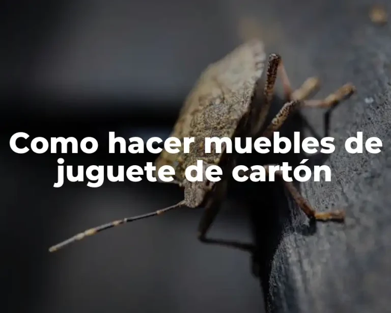 Como hacer muebles de juguete de cartón