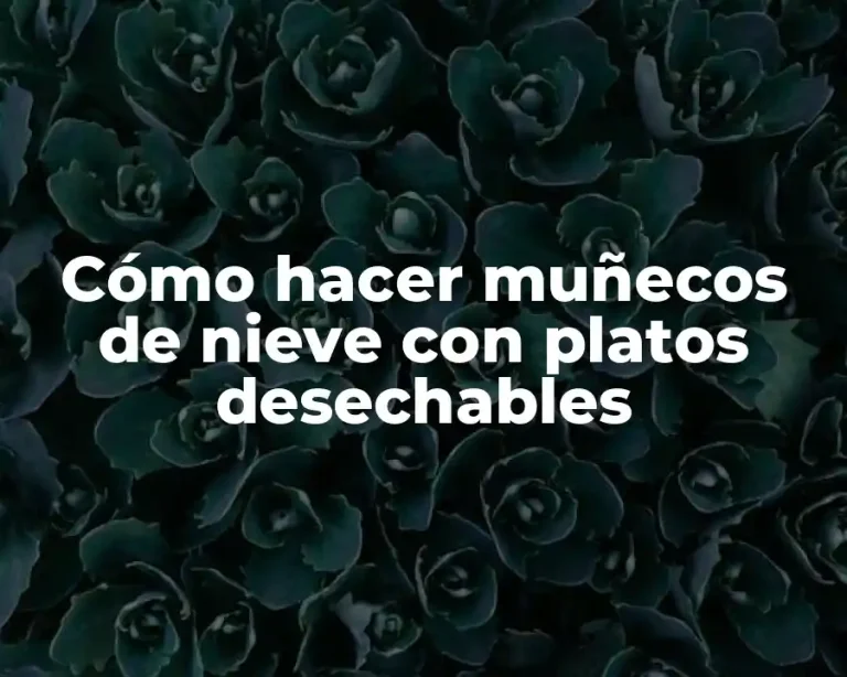 Cómo hacer muñecos de nieve con platos desechables