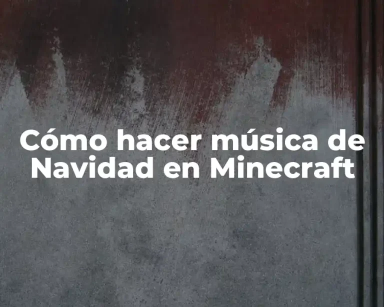 Cómo hacer música de Navidad en Minecraft